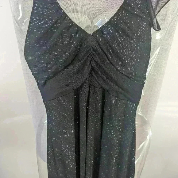 Le Chateau Black Sparkle Halter Dress - size small - Picture 11 of 13